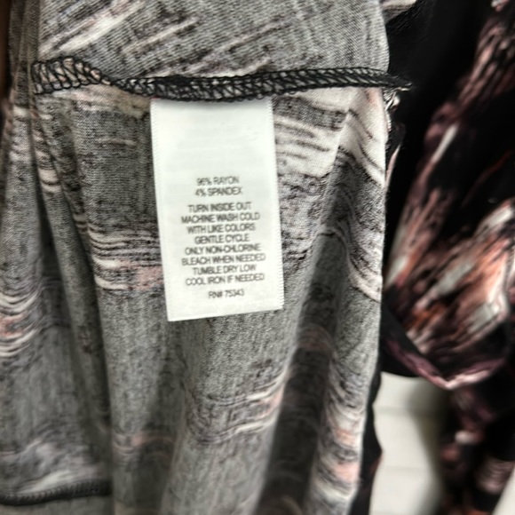 CYNTHIA ROWLEY Black Multi Colored Long Sleeve Top - Picture 9 of 9